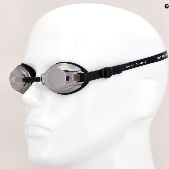 Okulary do pływania Speedo Jet Mirror black/white/chrome 7