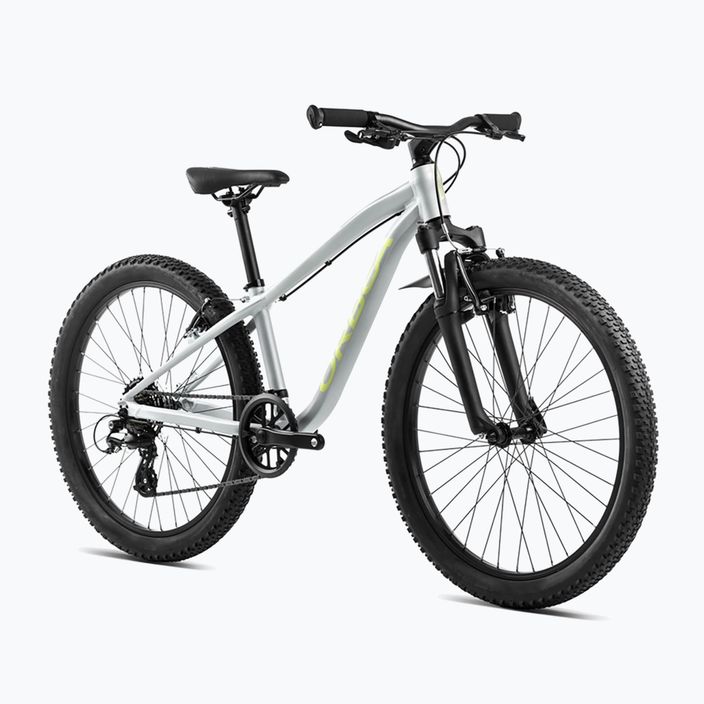 Rower dziecięcy Orbea MX 24 XC 2024 silver/spicy lime 2