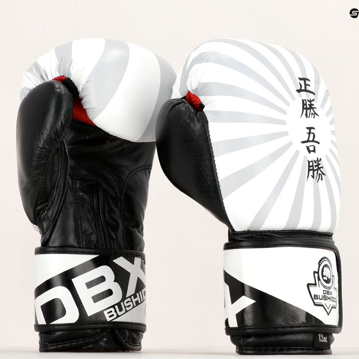 Rękawice bokserskie DBX BUSHIDO  "Japan" sparingowe białe B-2v8 7