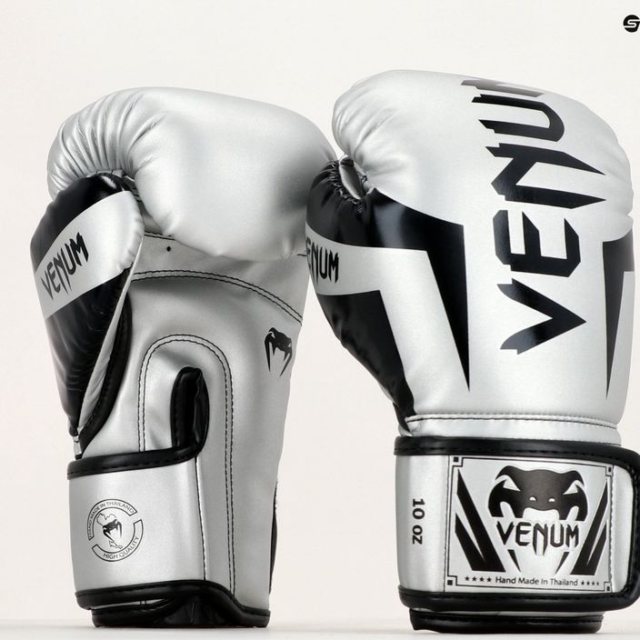 Rękawice bokserskie Venum Elite black/silver 13