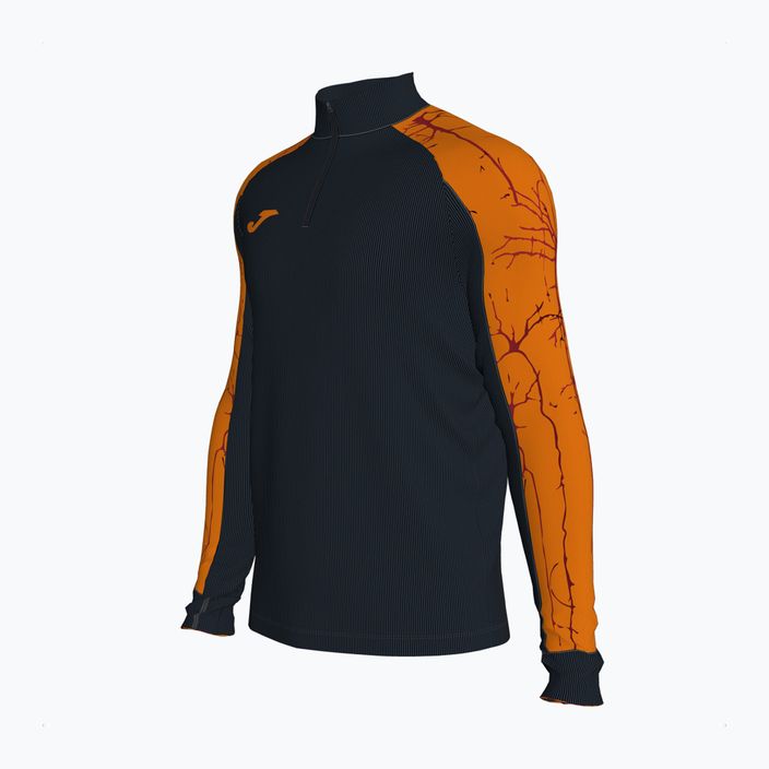 Bluza do biegania męska Joma Elite IX black/orange 3