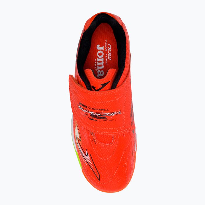 Buty piłkarskie dziecięce Joma Super Copa IN coral/green fluor 6
