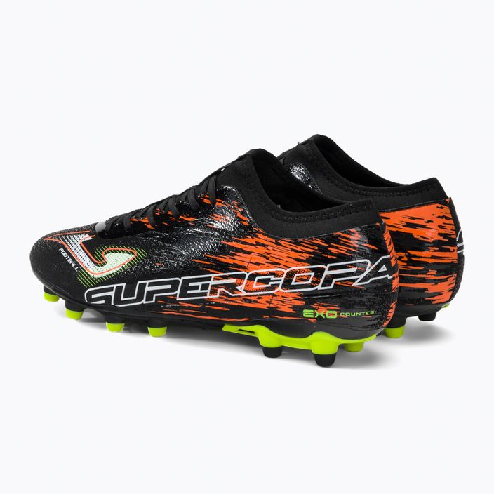 Buty piłkarskie męskie Joma Super Copa FG black/coral 3