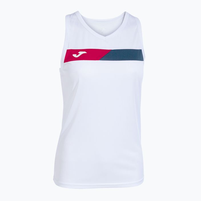 Tank top tenisowy damski Joma Court Sleeveless white/red