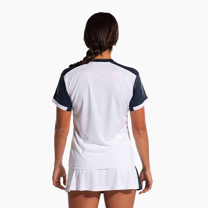 Koszulka tenisowa damska Joma Montreal white/navy 2