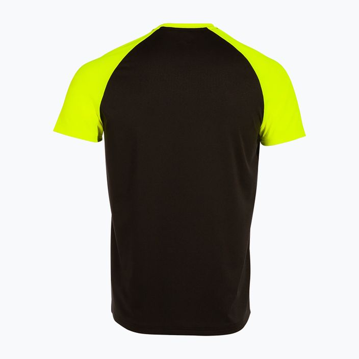 Koszulka do biegania męska Joma Elite X black/fluor yellow 2