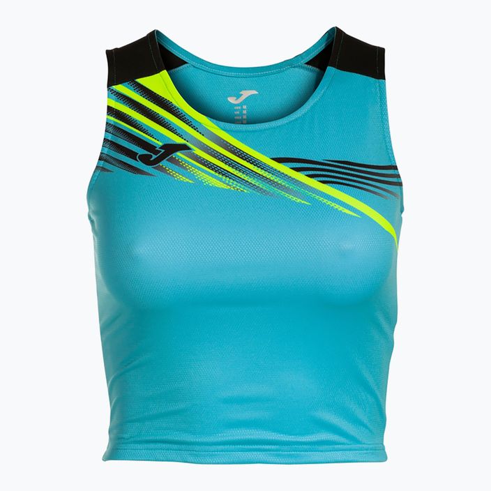 Top do biegania damski Joma Elite X fluor turquoise/black 6