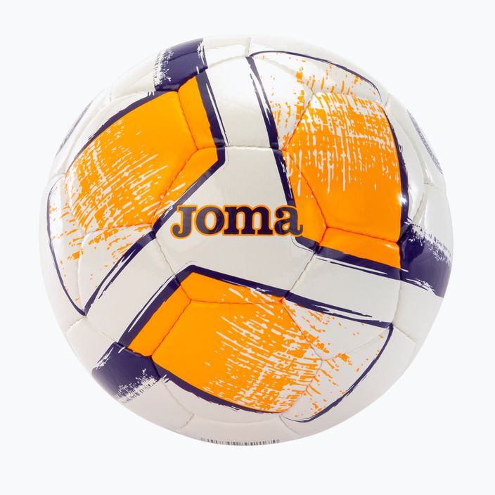 Piłka do piłki nożnej Joma Dali II white/fluor orange/purple rozmiar 5