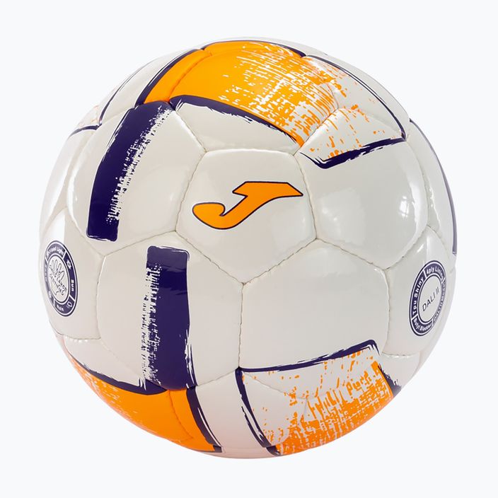 Piłka do piłki nożnej Joma Dali II white/fluor orange/purple rozmiar 5 3