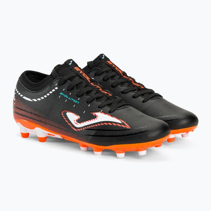 Buty piłkarskie męskie Joma Evolution FG black/orange 4