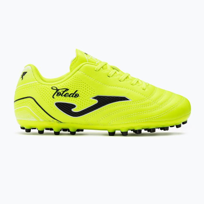 Buty piłkarskie dziecięce Joma Toledo Jr AG lemon fluor 2