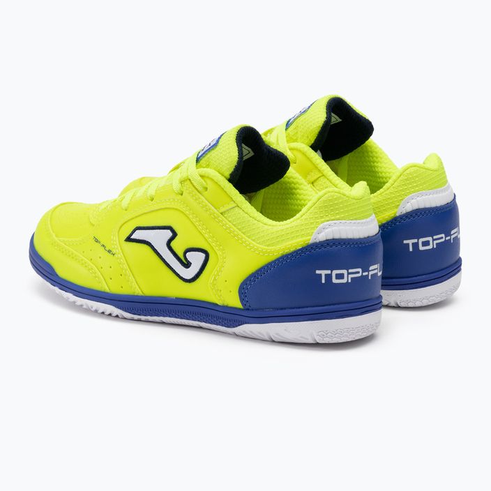 Buty piłkarskie dziecięce Joma Top Flex Jr IN lemon fluor 3