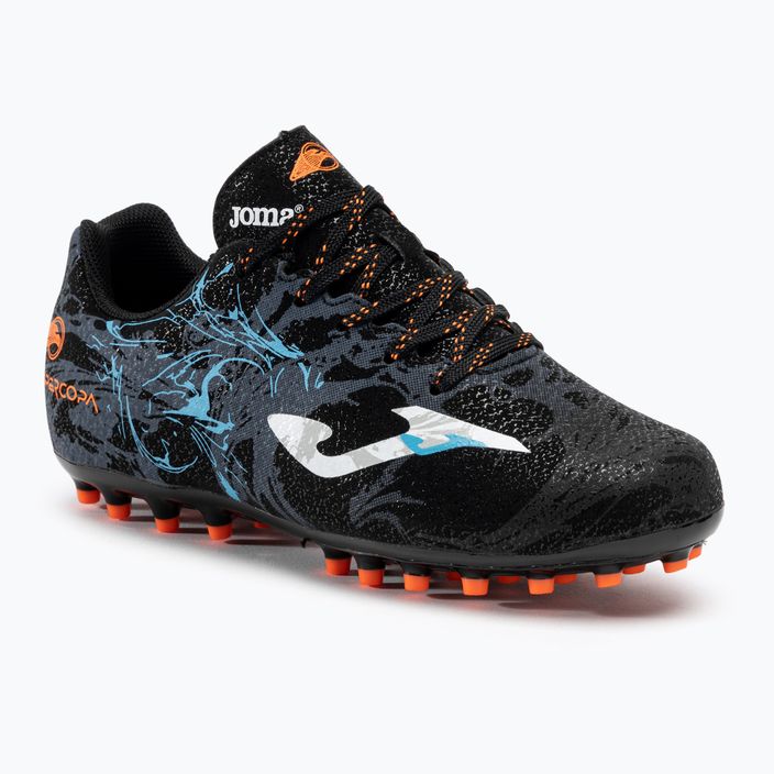 Buty piłkarskie dziecięce Joma Super Copa Jr AG black/turquoise