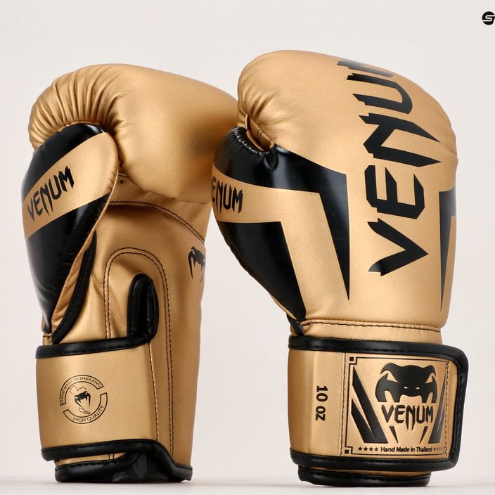 Rękawice bokserskie Venum Elite gold/black 13