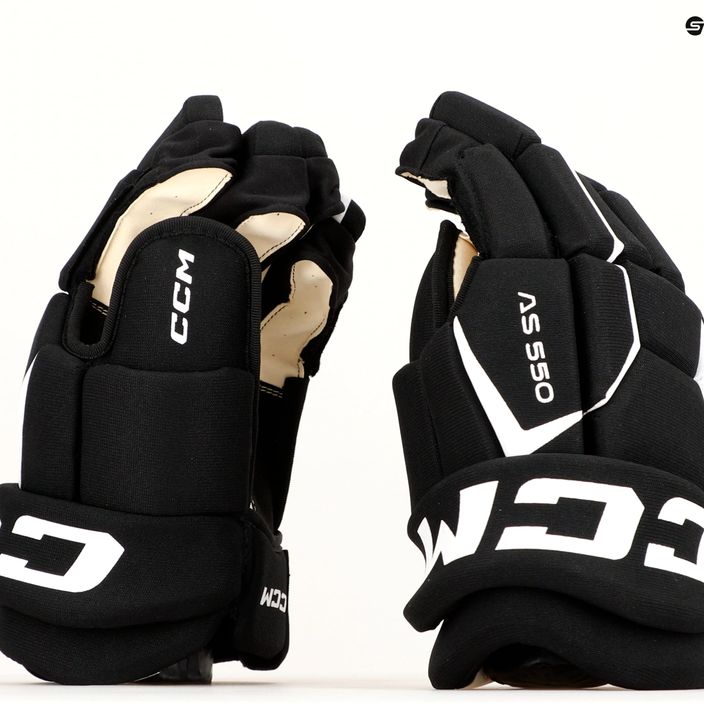 Rękawice hokejowe CCM Tacks AS-550 black/white 11