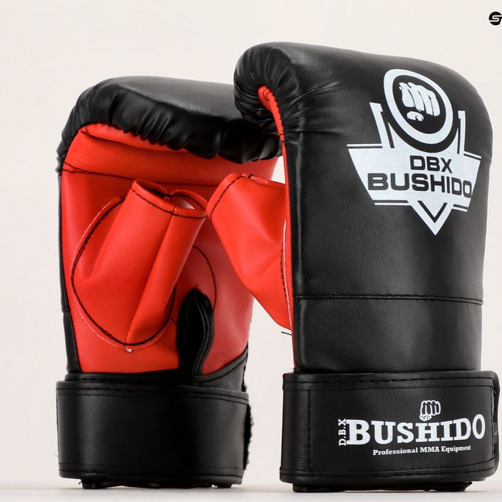 Rękawice bokserskie przyrządowe DBX BUSHIDO treningowe na worek czarne Rp4 7