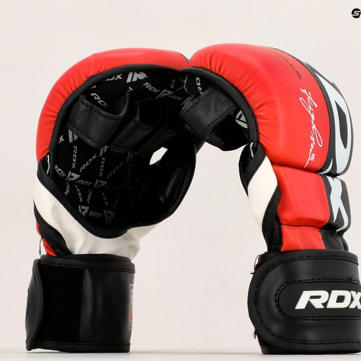 Rękawice grapplingowe RDX Grappling Glove REX T6 Plus red 8