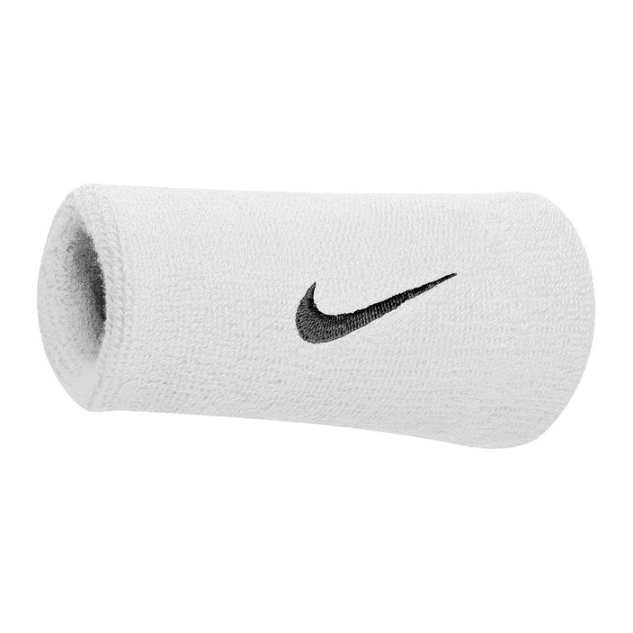 Frotka na nadgarstek Nike Swoosh Doublewide Wristbands white 2