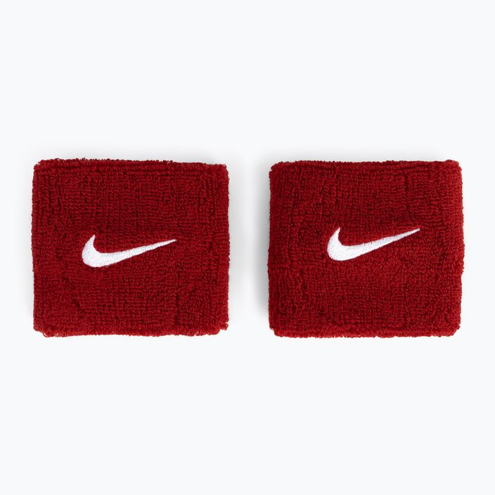 Frotki na nadgarstek Nike Swoosh Wristbands 2 szt. varsity red/white 2