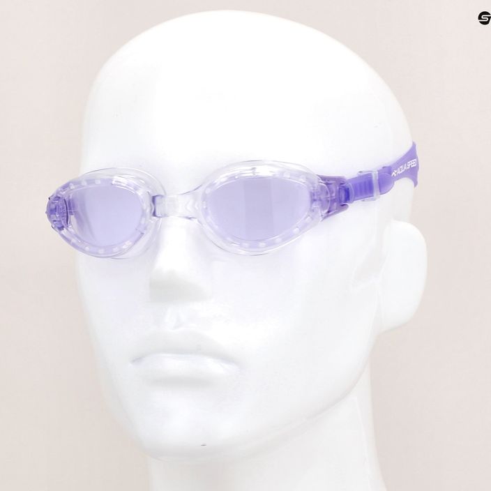 Okulary do pływania AQUA-SPEED Eta fioletowe/transparentne 7