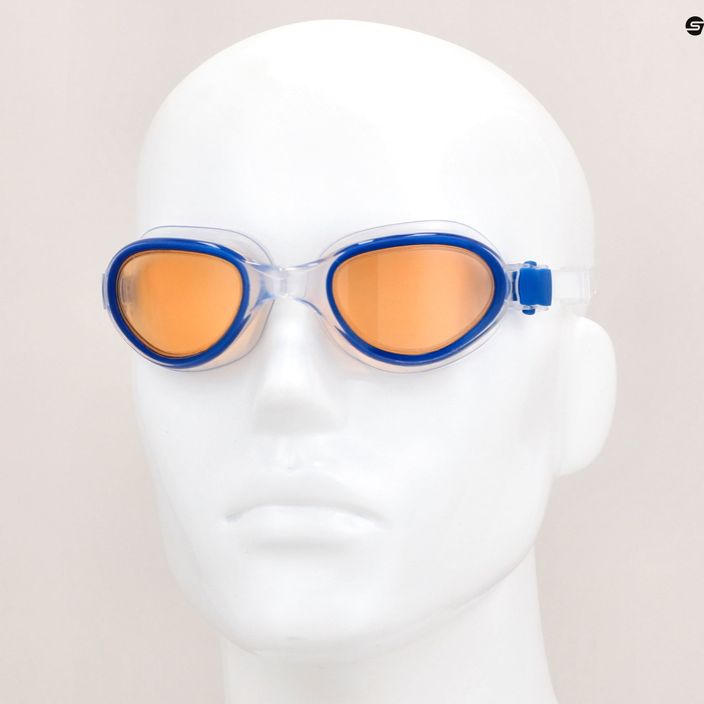 Okulary do pływania AQUA-SPEED X-Pro niebieskie/pomarańczowe 8