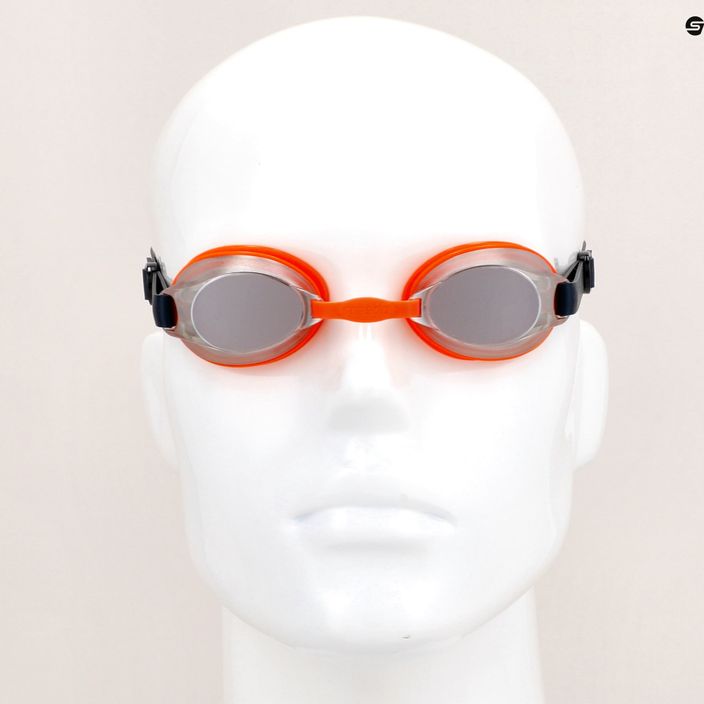 Okulary do pływania dziecięce Speedo Jet Mirror Junior navy/volcanic orange/chrome 11