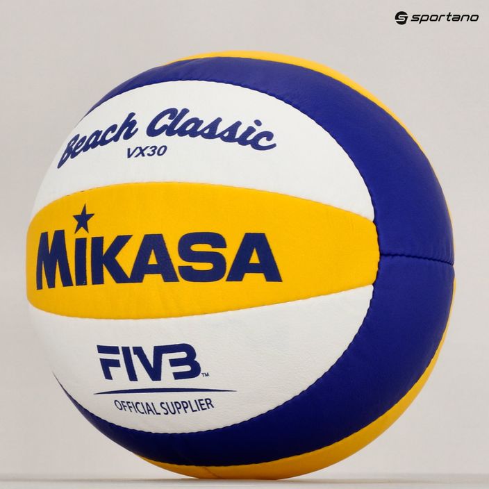 Piłka do siatkówki plażowej Mikasa VX30 yellow/blue rozmiar 5 7