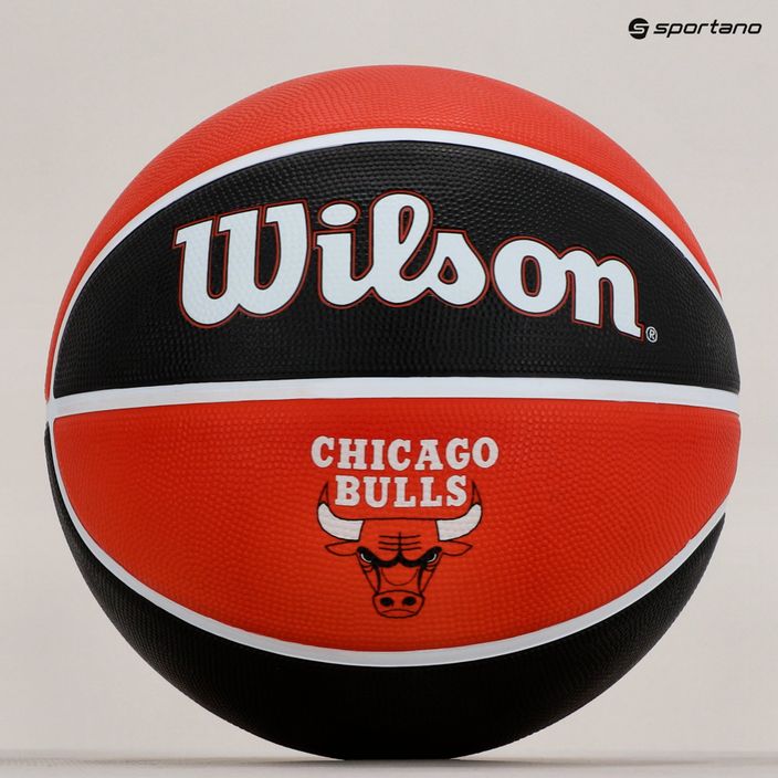 Piłka do koszykówki Wilson NBA Team Tribute Chicago Bulls red rozmiar 7 6