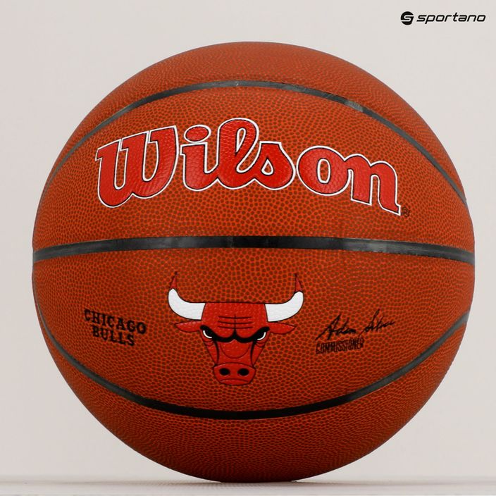 Piłka do koszykówki Wilson NBA Team Alliance Chicago Bulls brown rozmiar 7 6