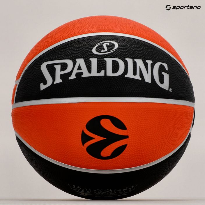 Piłka do koszykówki Spalding Euroleague TF-150 Legacy pomarańczowa/czarna rozmiar 7 4