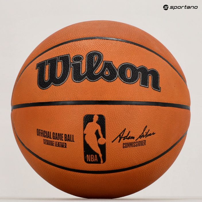 Piłka do koszykówki Wilson NBA Official Game Ball brown rozmiar 7 9