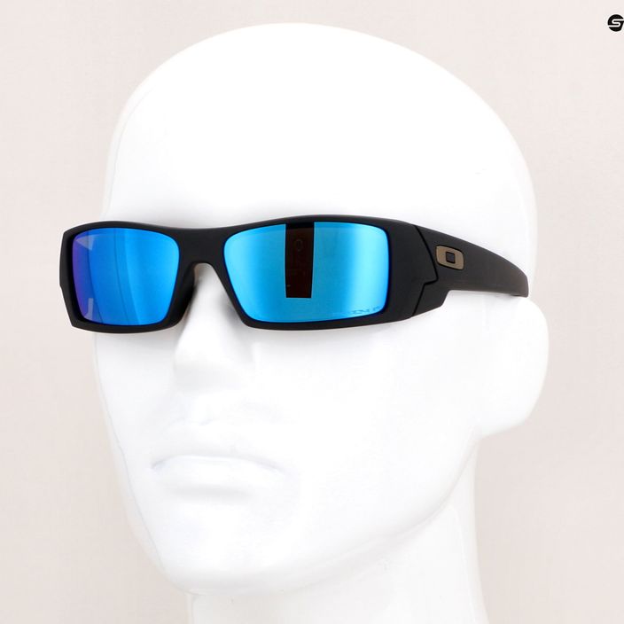 Okulary przeciwsłoneczne Oakley Gascan matte black/prizm sapphire polarized 12