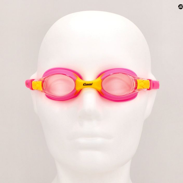 Okulary do pływania dziecięce Cressi Dolphin 2.0 pink/yellow 7