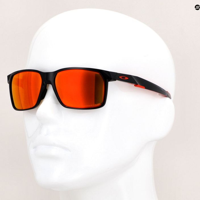 Okulary przeciwsłoneczne Oakley Portal X polished black/prizm ruby polarized 14