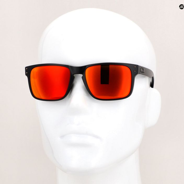 Okulary przeciwsłoneczne Oakley Holbrook matte black/prizm ruby 14