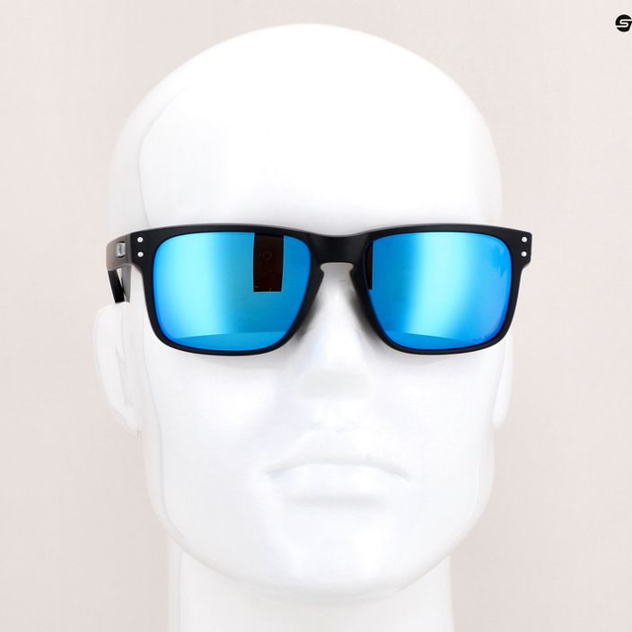 Okulary przeciwsłoneczne Oakley Holbrook matte black/prizm sapphire polarized 14