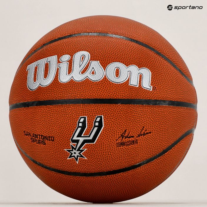 Piłka do koszykówki Wilson NBA Team Alliance San Antonio Spurs brown rozmiar 7 6