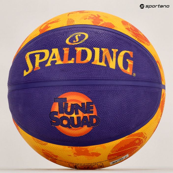 Piłka do koszykówki Spalding Tune Squad pomarańczowa/fioletowa rozmiar 7 5