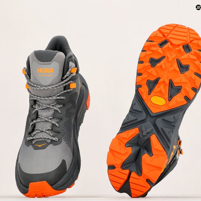 Buty trekkingowe męskie HOKA Trail Code GTX castlerock/persimmon orange 20