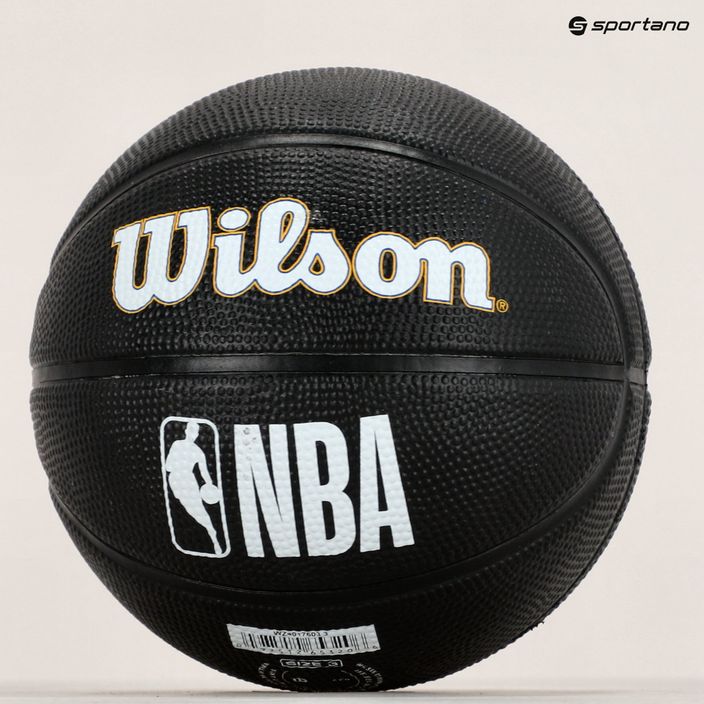 Piłka do koszykówki dziecięca Wilson NBA Team Tribute Mini Golden State Warriors black rozmiar 3 9
