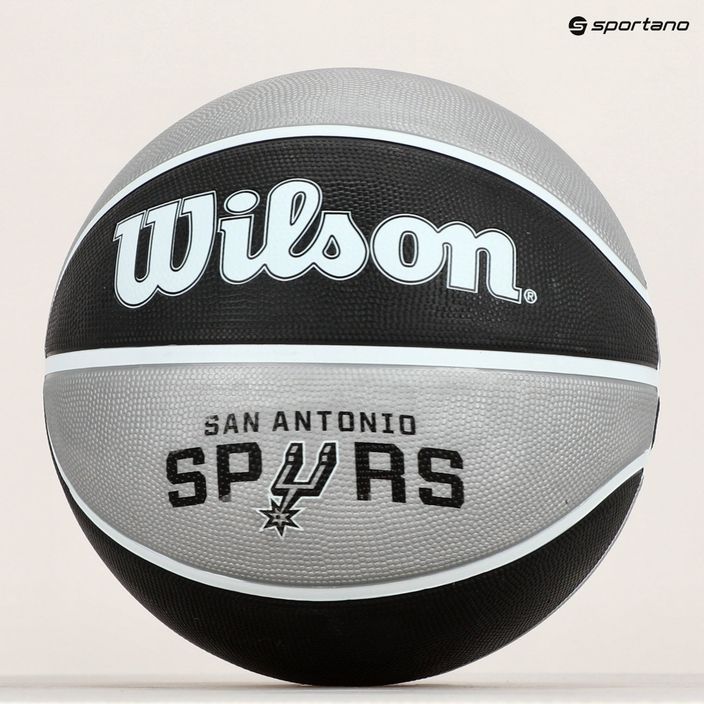 Piłka do koszykówki Wilson NBA Team Tribute San Antonio Spurs green rozmiar 7 6