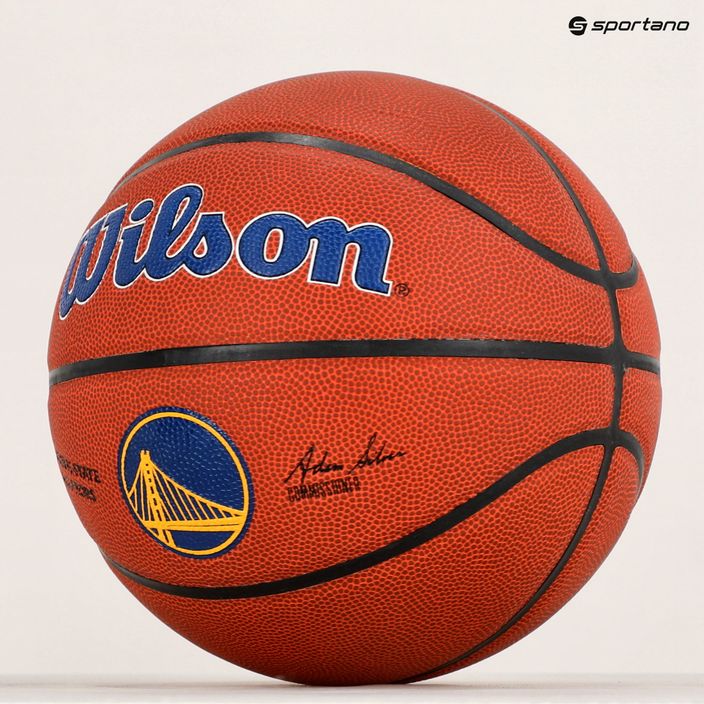 Piłka do koszykówki Wilson NBA Team Alliance Golden State Warriors brown rozmiar 7 6