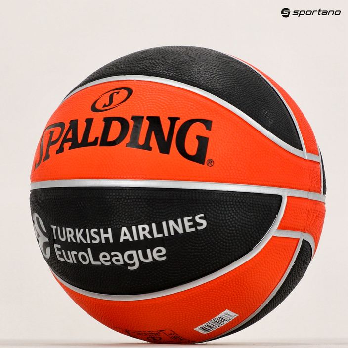 Piłka do koszykówki Spalding Euroleague TF-150 Legacy pomarańczowa/czarna rozmiar 5 9
