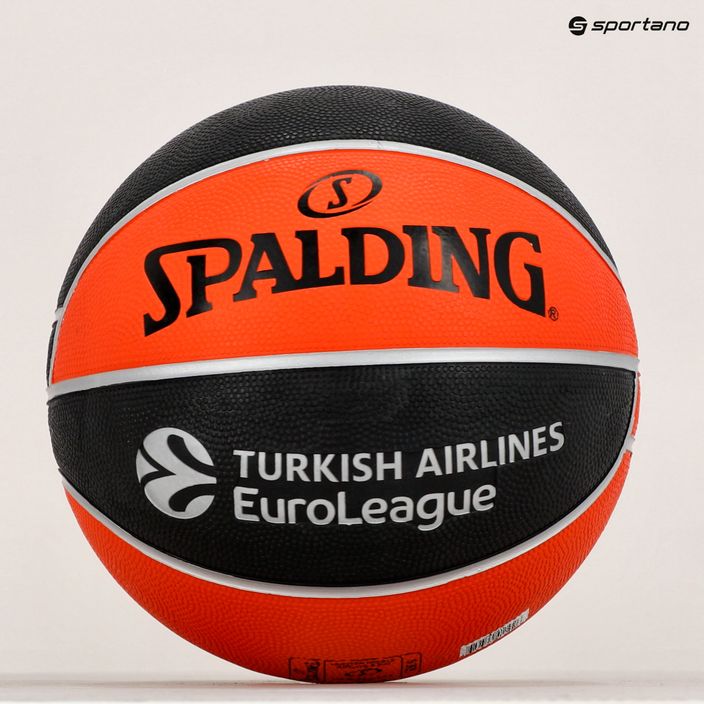 Piłka do koszykówki Spalding Euroleague TF-150 Legacy pomarańczowa/czarna rozmiar 6 5