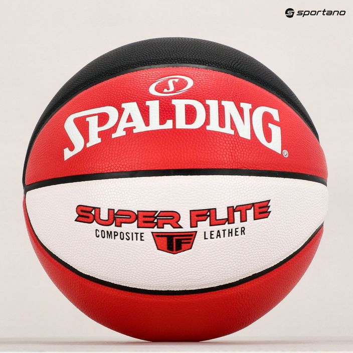 Piłka do koszykówki Spalding Super Flite czerwona/biała/czarna rozmiar 7 5
