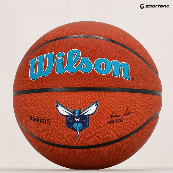 Piłka do koszykówki Wilson NBA Team Alliance Charlotte Hornets brown rozmiar 7 6