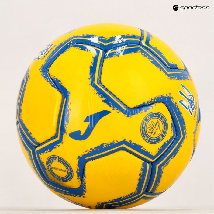 Piłka do piłki nożnej Joma Fed. Futbol Ukraina yellow/royal rozmiar 5 4