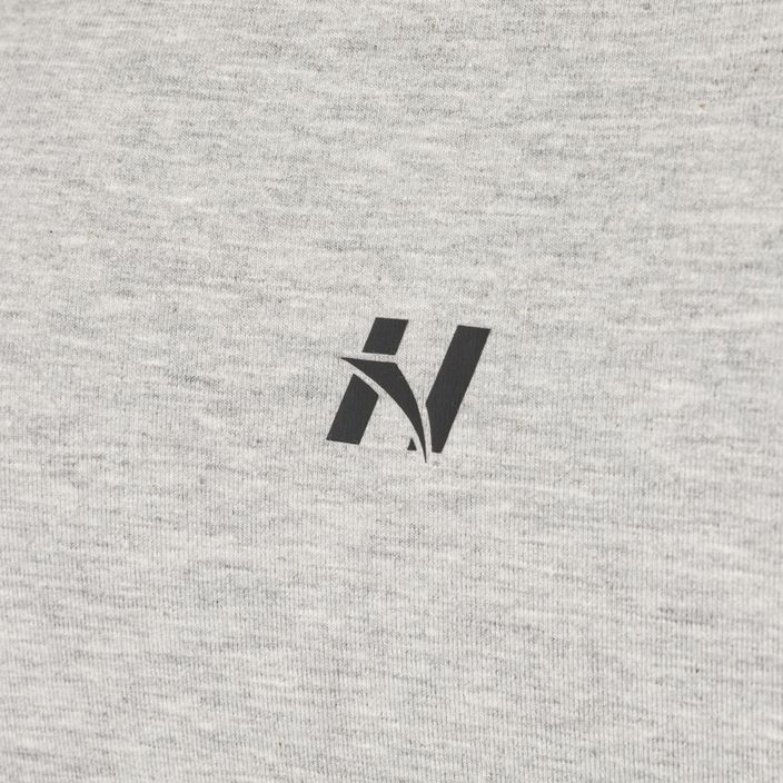 Koszulka treningowa męska NEBBIA Minimalist Logo light grey 7