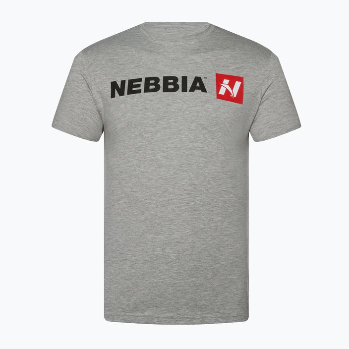 Koszulka treningowa męska NEBBIA Red "N" light grey 4