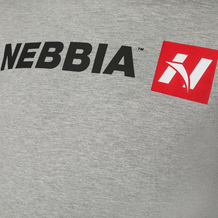 Koszulka treningowa męska NEBBIA Red "N" light grey 6